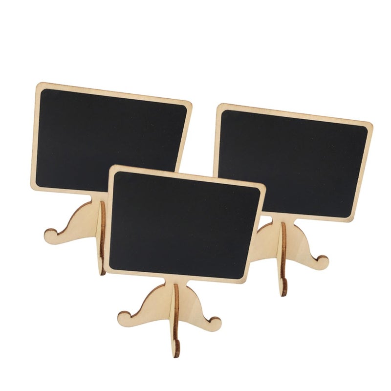 Erasable Chalkboard Tags Wood Trim 12 Pcs Mini Board Signs for Wedding Party Home Decor - Image 2