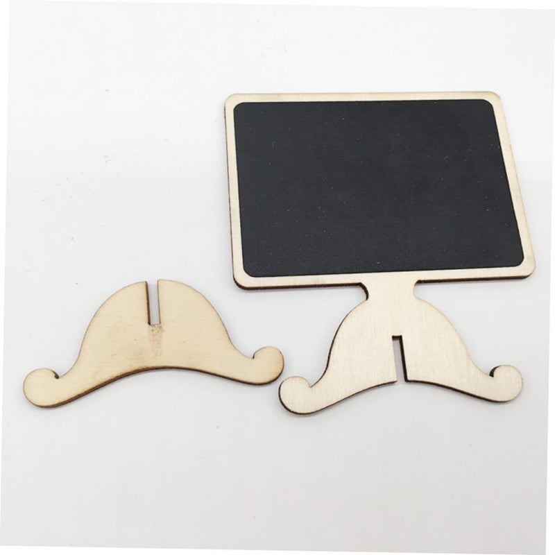 Erasable Chalkboard Tags Wood Trim 12 Pcs Mini Board Signs for Wedding Party Home Decor - Image 5