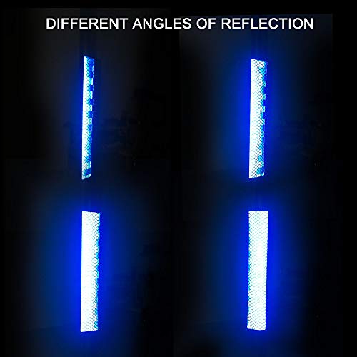 TOMALL 35.2'' Strong Reflective Stripe Stickers High-Intensity Night Visibility Reflective Decal Universal Safety Warning Diamond Grade Waterproof Self Adhesive for Car Trunk (Blue) - Image 4