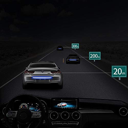 TOMALL 35.2'' Strong Reflective Stripe Stickers High-Intensity Night Visibility Reflective Decal Universal Safety Warning Diamond Grade Waterproof Self Adhesive for Car Trunk (Blue) - Image 5