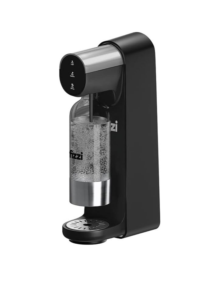 nutricook Nutricook Fizzi Soda Maker, Fully Automated 3 Fizz Levels, Smart Lock System, 1L Carbonated Bottle, Sparkling Soda Maker,60L CO2 cylinder Not Included,NC-FSM100,Black,2 Year Warranty  - Image 1