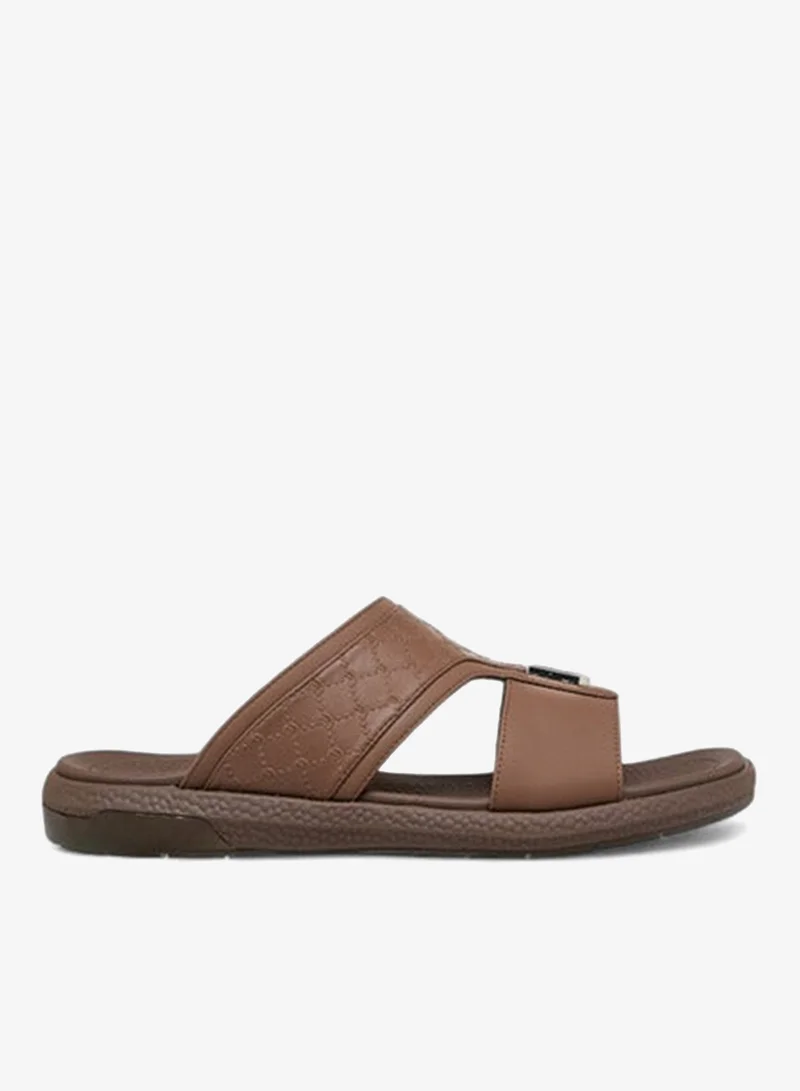 Logo Embossed Slip-On Comfort Sandals