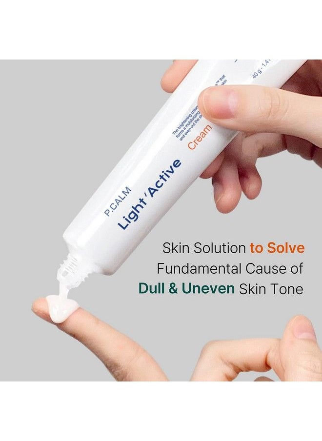 P.CALM Pcalm Light Active Facial Intense Calming Cream Even Skin Tone No Pore Clogging Blemish Dark Spot Sagging Hyperpigmentation Care Niacinamide Beta Glucan Dehydrated Dry Sensitive Oily Korean Skincare  - Image 5