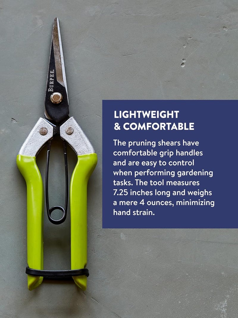 Burpee CR725 Garden Pruning Shears  Garden Hand Tools  Lightweight Precise Pruners for Gardening  Great for Flower Trimming or Vegetable Harvesting  Gardener Gifts - Image 4