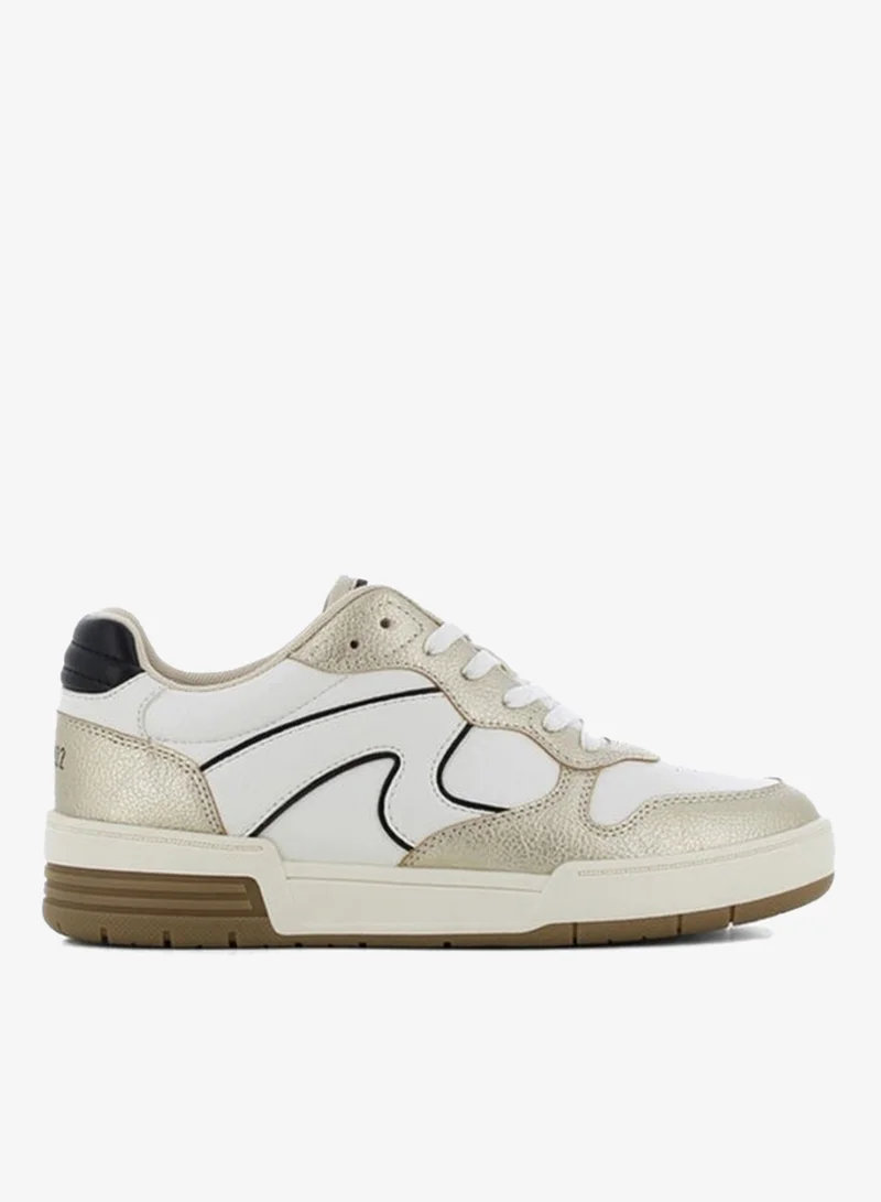 SJ Women's Panelled Lace-Up Sneakers