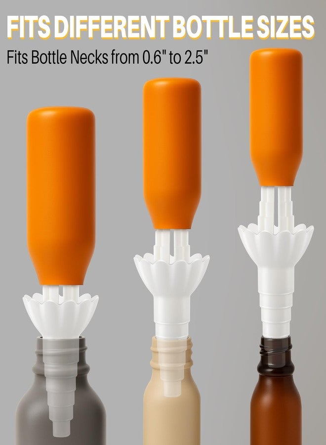 مجموعة إنهون العالمية لتفريغ الزجاجات (عبوتان) - موصل نقل السوائل للصابون والشامبو واللوشن والبلسم والاستخدام في الحمام. محول قمع قابل لإعادة الاستخدام، لا مزيد من الهدر. - Image 3