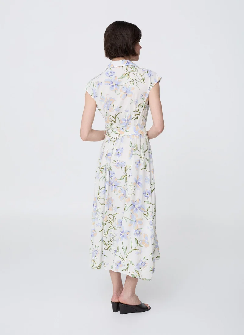 مانجو Flowy flower printed dress