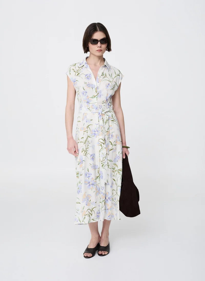 مانجو Flowy flower printed dress