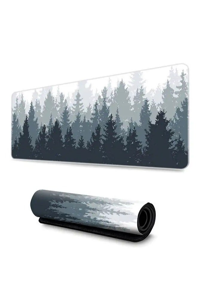 Snooe Large Mouse Pad, Extended Gaming Mouse Pad, Non-Slip Rubber Base, Office Desk Mat Desk, for Computers/Work/Room, Forest - Image 1