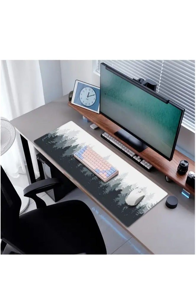 Snooe Large Mouse Pad, Extended Gaming Mouse Pad, Non-Slip Rubber Base, Office Desk Mat Desk, for Computers/Work/Room, Forest - Image 4