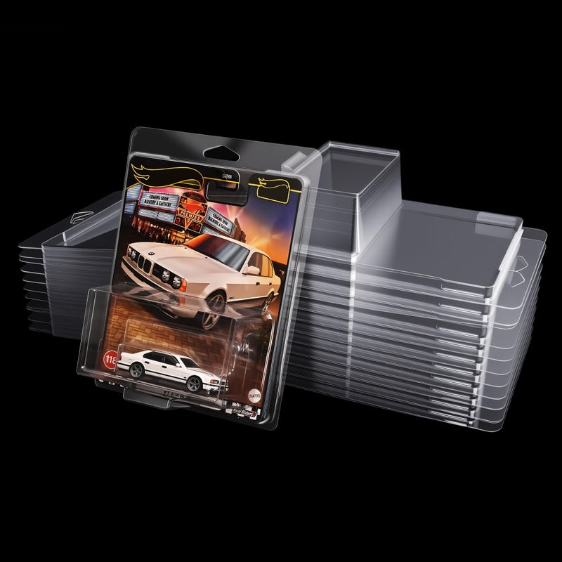 KASTUN Protector case for Hot Wheels Premium-Clamshell Plastic Display Cases for 1:64 Scale Models, Crystal Clear UV-Resistant, Dust-Proof & Scratch-Resistant Plastic Storage Case with Secure Seal (20-Pack) - Image 1