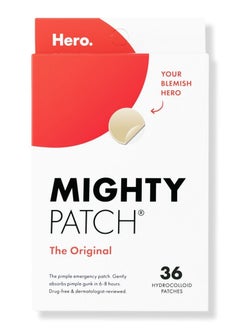 Hero Hero's Mighty Patch, Original Powerful Hydrocolloid Acne Pimple Patches for Effective Zit and Blemish Coverage - 36 Count for Clear and Smooth Skin.  - Image 1
