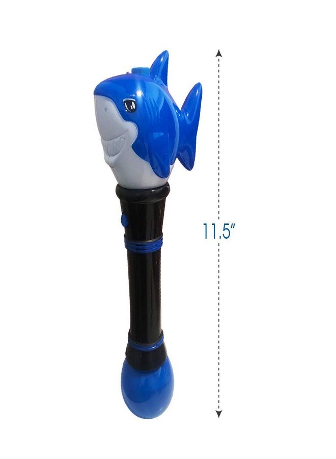 ArtCreativity Light Up Shark Bubble Wand for Boy, 11.5 Inch Bubbles for Toddlers 1-3, Bubble Blower Wand with Thrilling LED Effect, Bubble Fluid and Batteries Included, Great for Kids - Image 4