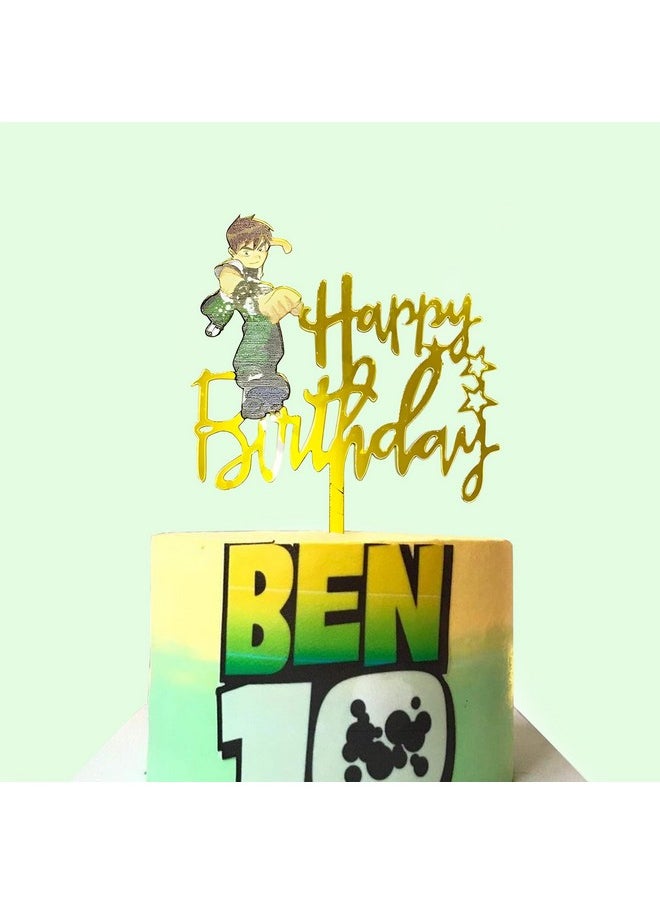 Funcart Funcart Ben10 Happy Birthday Cake Topper  - Image 1