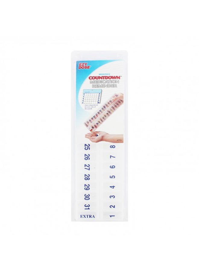 Ezy Dose Monthly Countdown Medication Reminder
