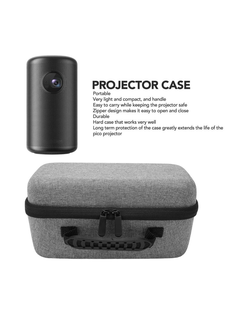 Y&D Hard Travel Case for Samsung The Freestyle Projector, Protective hard Shell Carrying bag Nebula Capsule 3 Laser Shakeproof Projector and Accessories (Gray) - Image 2