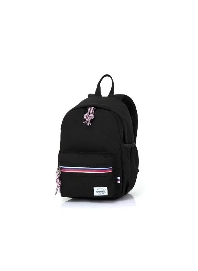American Tourister  Little Carter Backpack , Polyester, Black|Antimicrobial Lining|Perfect for Kids|Lightweight|Adjustable Padded Strap - 1 Year Global Warranty  | Best Price UAE