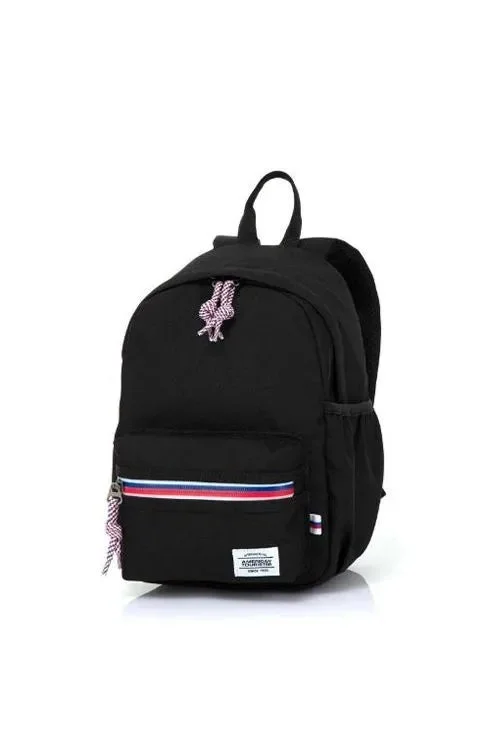 Little Carter Backpack , Polyester, Black|Antimicrobial Lining|Perfect for Kids|Lightweight|Adjustable Padded Strap - 1 Year Global Warranty