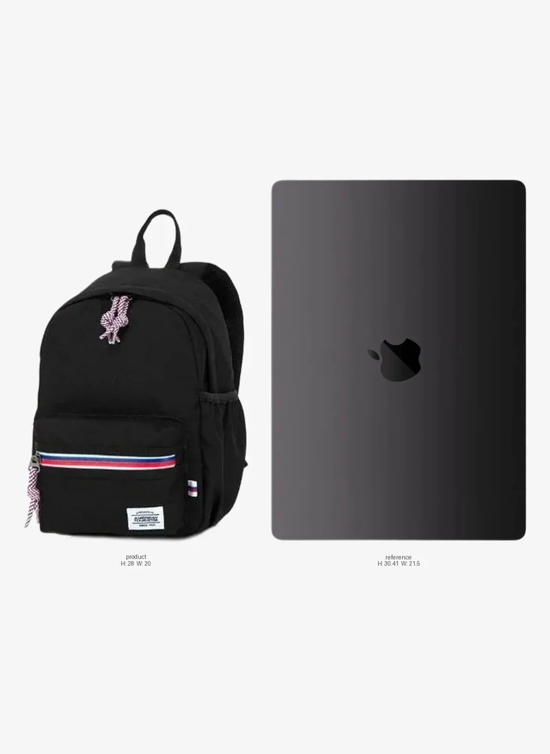 American Tourister  Little Carter Backpack , Polyester, Black|Antimicrobial Lining|Perfect for Kids|Lightweight|Adjustable Padded Strap - 1 Year Global Warranty  | Best Price UAE