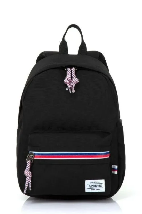American Tourister  Little Carter Backpack , Polyester, Black|Antimicrobial Lining|Perfect for Kids|Lightweight|Adjustable Padded Strap - 1 Year Global Warranty  | Best Price UAE
