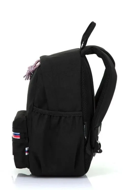 American Tourister  Little Carter Backpack , Polyester, Black|Antimicrobial Lining|Perfect for Kids|Lightweight|Adjustable Padded Strap - 1 Year Global Warranty  | Best Price UAE