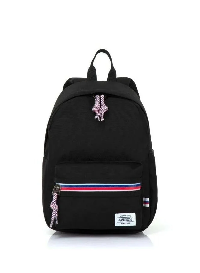 American Tourister  Little Carter Backpack , Polyester, Black|Antimicrobial Lining|Perfect for Kids|Lightweight|Adjustable Padded Strap - 1 Year Global Warranty  | Best Price UAE