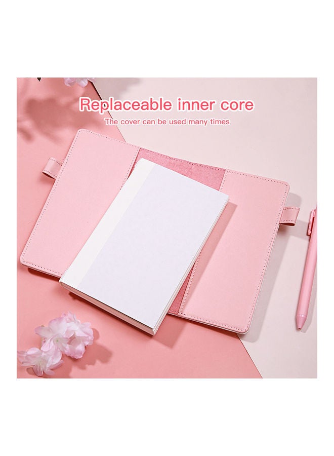 NIBEMINENT 128-Sheet A6 Horizontal Line Notebook Pink - Image 5