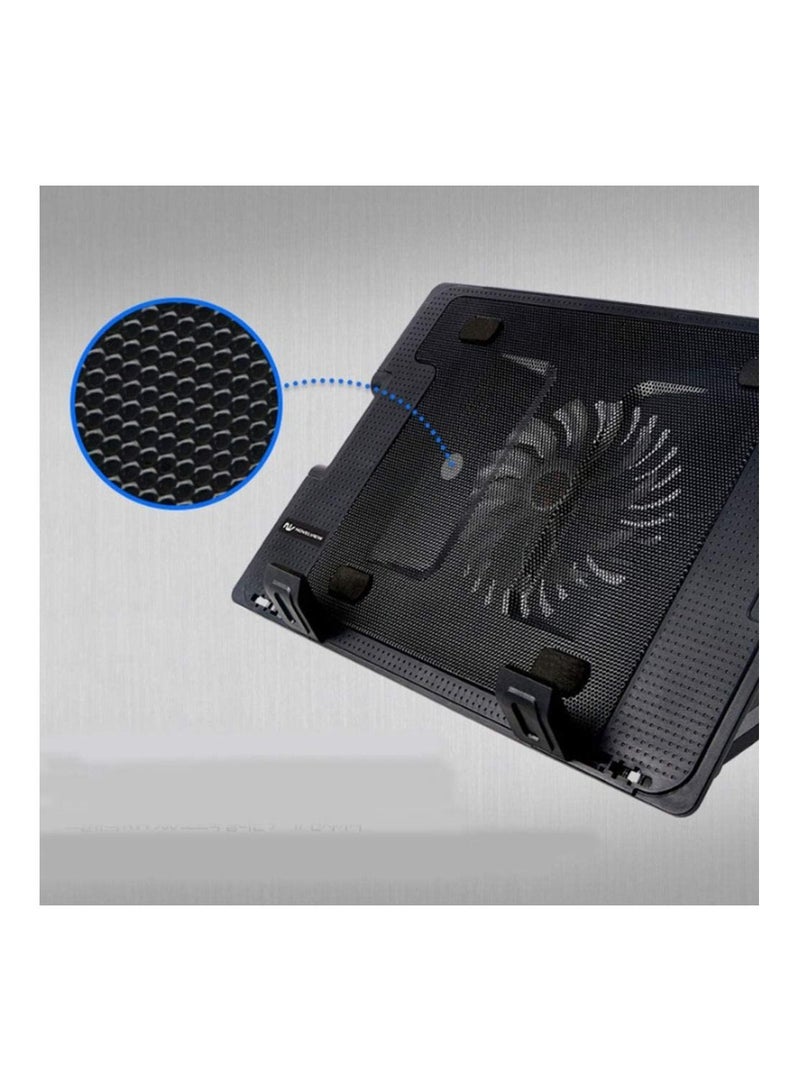 Universal MacBook Pro 9 INCH To 17 Inch Powered Silent 2 Port Blue USB Gaming Laptop Cooling Pad Stand  - Image 5