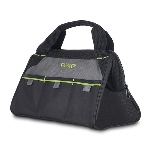 AWP Premium Tool Bag Durable Tool Tote WaterResistant Organizer for Professionals and Contractors Black 13 1L200131