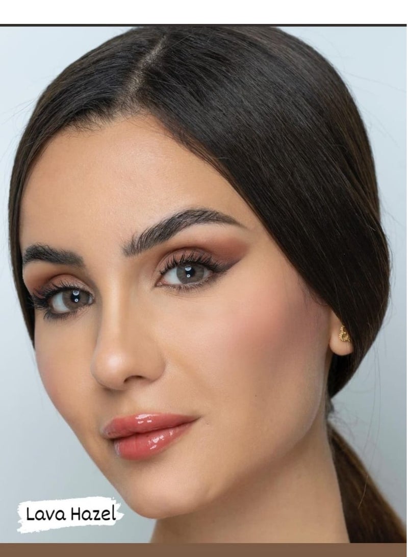 Armalla contact lenses  aemalla color  lava hazel 