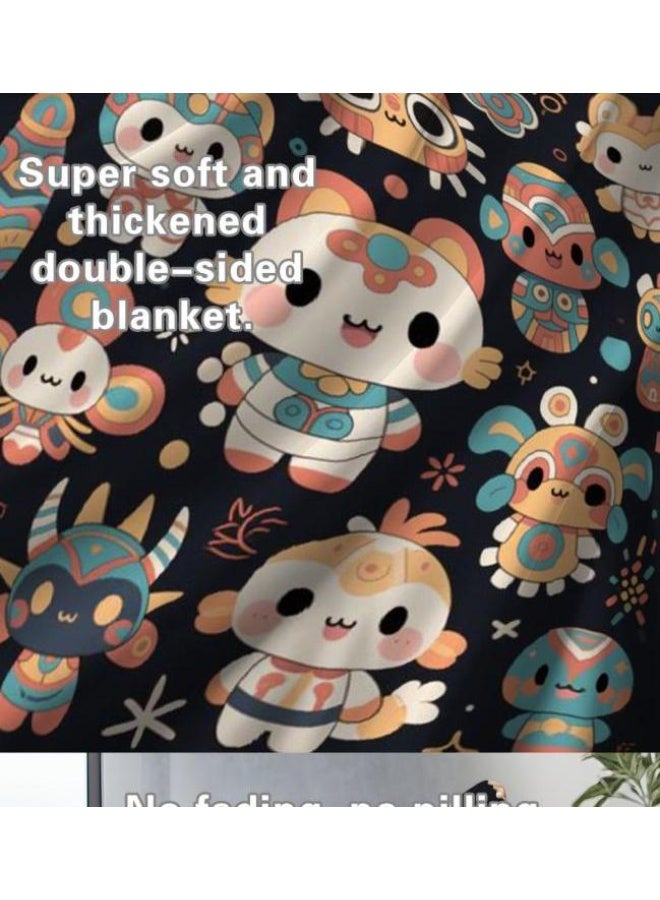 general Flannel thin blanket (warm and comfortable, suitable for sleep, gaming, dust removal and sandproof) 150cm*200cm - 718 - Image 5
