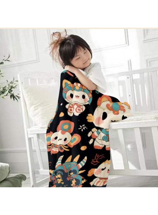 general Flannel thin blanket (warm and comfortable, suitable for sleep, gaming, dust removal and sandproof) 150cm*200cm - 718 - Image 1