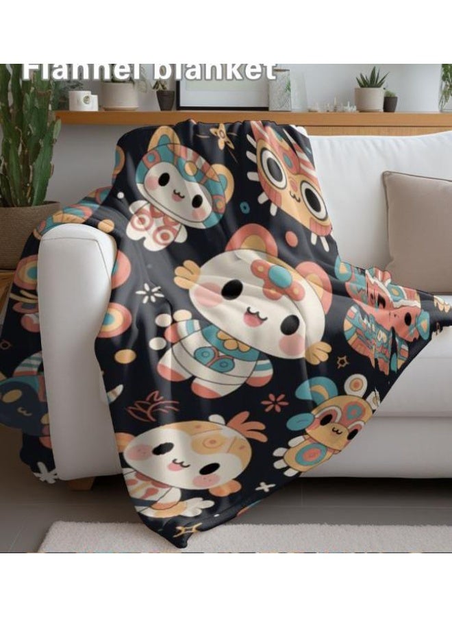 general Flannel thin blanket (warm and comfortable, suitable for sleep, gaming, dust removal and sandproof) 150cm*200cm - 718 - Image 4