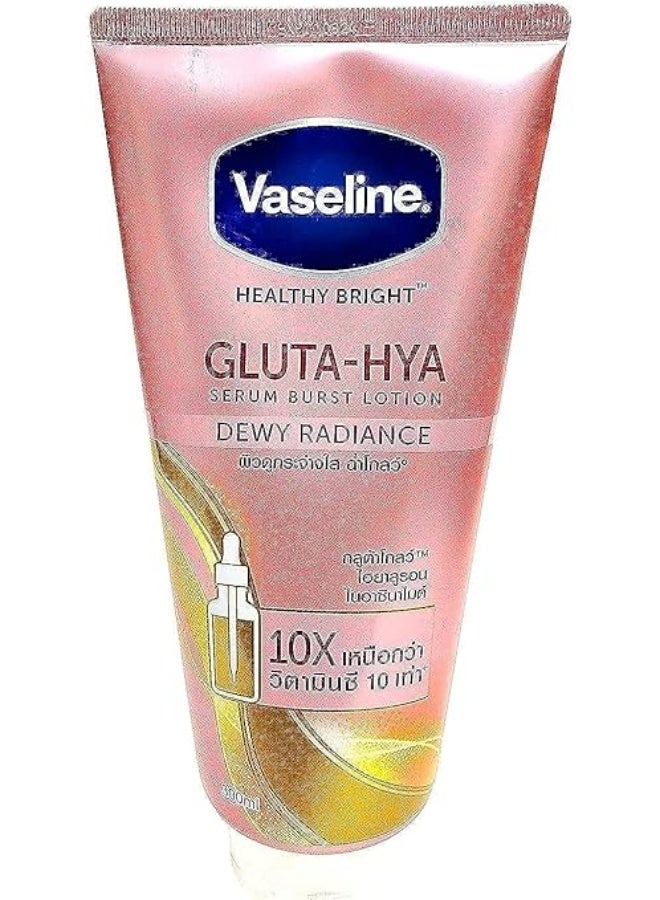 فازلين هيلثي برايت جلوتا-هيا سيروم بيرست لوشن ديوي راديانس 300 مل - Image 1