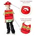 UMU Firefighter Costume for Kids 14 PCS Pretend Toy Wooden Fireman Role Play Firefighter Accessories with Fire Extinguisher and Hydrant Fireman Costume Kit for Kids 3 4 5 Toddlers Boys Girls - Image 4