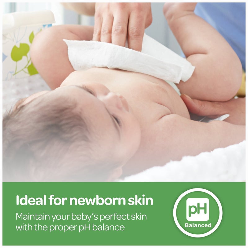 HUGGIES Natural Care Unscented Baby Wipes, Sensitive, Water-Based, 6 Flip-top Packs, 56 Count (Pack of 6) - Image 5