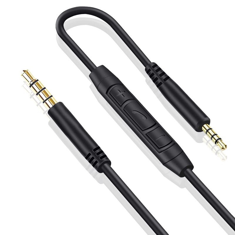 Callez Replacement Audio Cable for Bose Headphones Cord Wire 3.5mm to 2.5mm Compatible with Bose 700 Quietcomfort 25 QC25 35 QC35 QC35II 45 QC45 JBL Tune 710BT 660NC 760NC with in-line Mic & Volume Control - Image 1