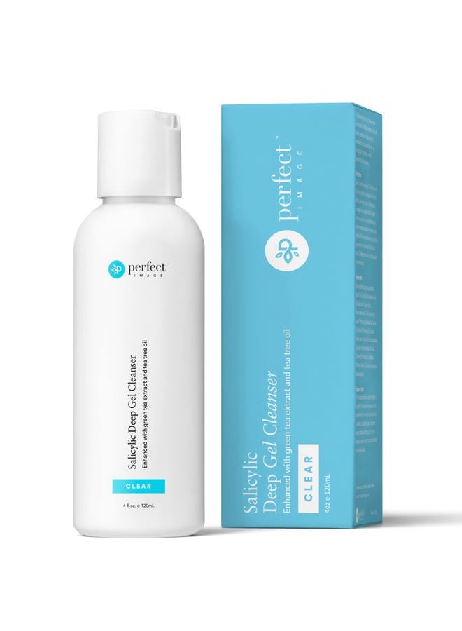 PERFECT IMAGE Salicylic Acid Deep Exfoliating Gel Based Cleanser, Professionally Formulated Salicylic Acid Peel Peel Prep Cleanser, Enhanced with Tea Tree Oil and Green Tea Extract - Image 1