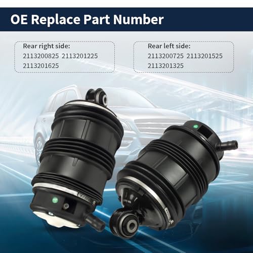 chsuatuo Rear Right Air Suspension Spring Bag Compatible with Mercedes-Benz W211 W219 2003-2011 2-MATIC E550/E55 AMG/E63 AMG/CLS500/CLS550/CLS63 AMG/CLS55 AMG 2113200725 2113200825 - Image 4