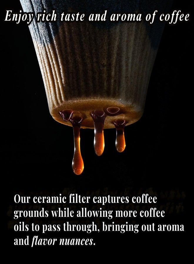 Wablade Ceramic Reusable Coffee Filter Dripper Paperless Sustinable Mt. Fuji Made in Japan (Green) - Image 3