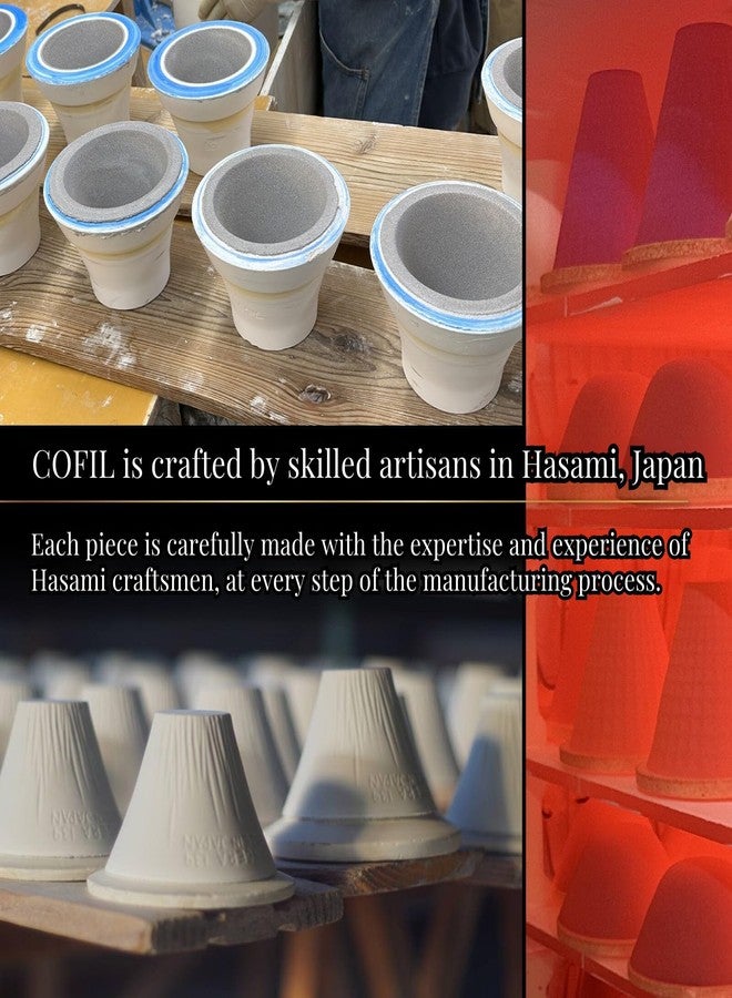 Wablade Ceramic Reusable Coffee Filter Dripper Paperless Sustinable Mt. Fuji Made in Japan (Green) - Image 5