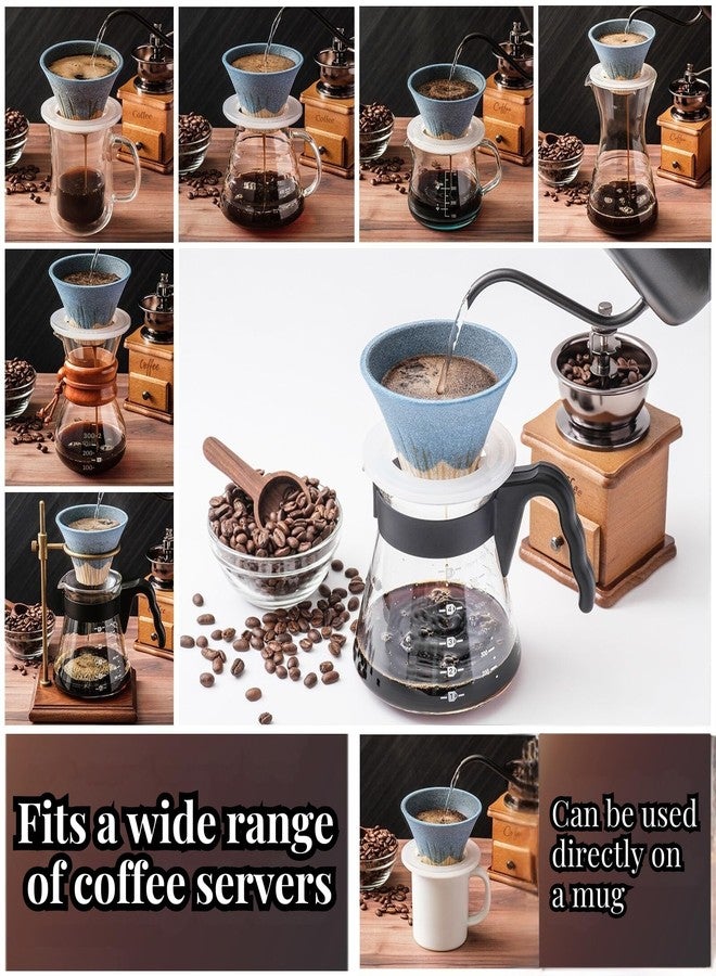 Wablade Ceramic Reusable Coffee Filter Dripper Paperless Sustinable Mt. Fuji Made in Japan (Green) - Image 4