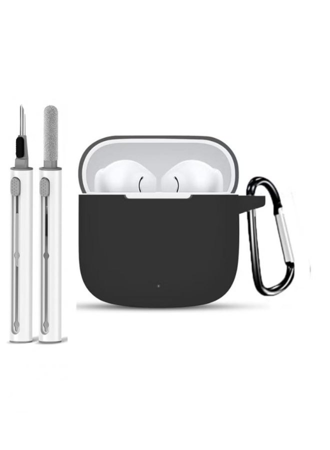 Soft Silicone Protective Case Cover for Huawei FreeBuds SE 2 / SE 3 with Cleaner Kit and Keychain - Image 1