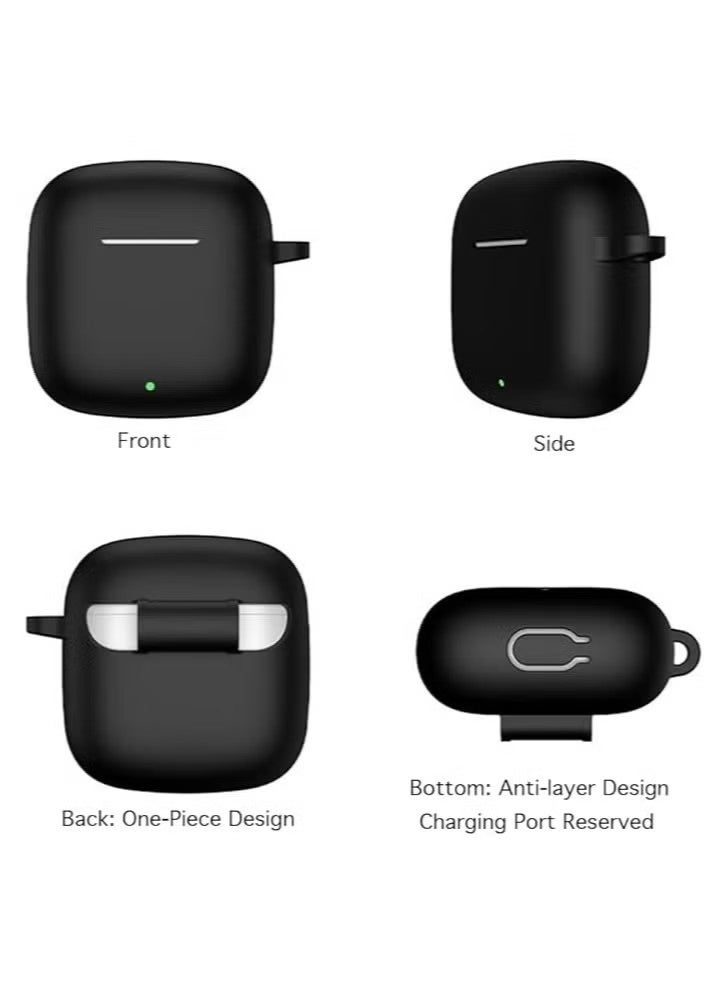 Soft Silicone Protective Case Cover for Huawei FreeBuds SE 2 / SE 3 with Cleaner Kit and Keychain - Image 3