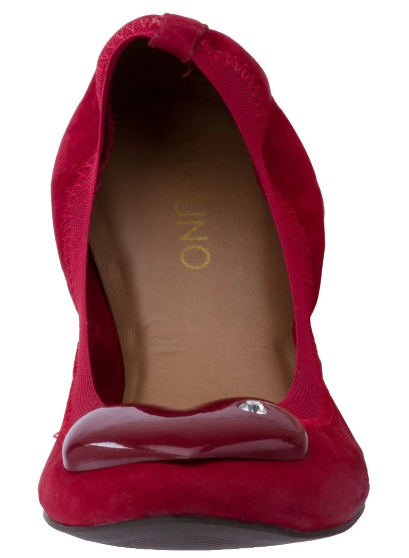 Via Uno Leather Ballerina Shoes