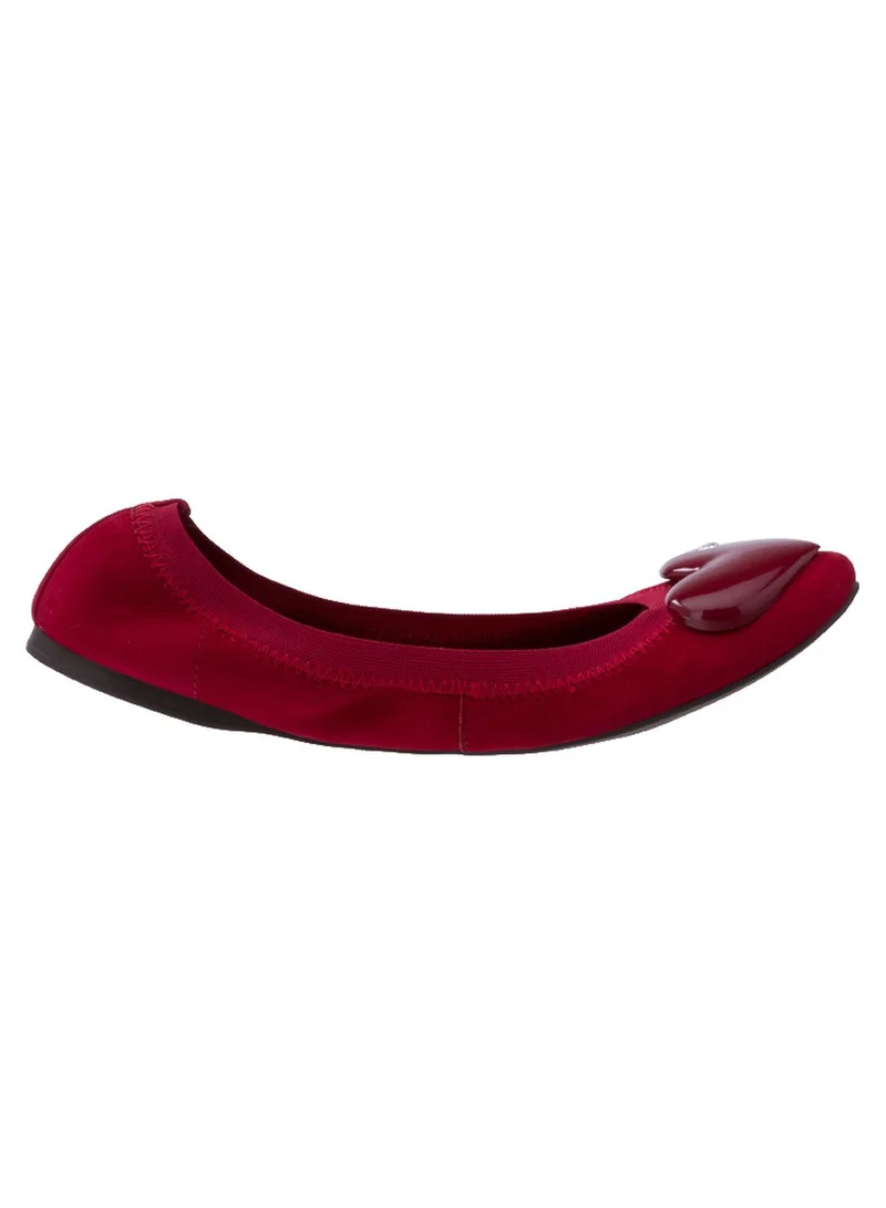 Via Uno Leather Ballerina Shoes