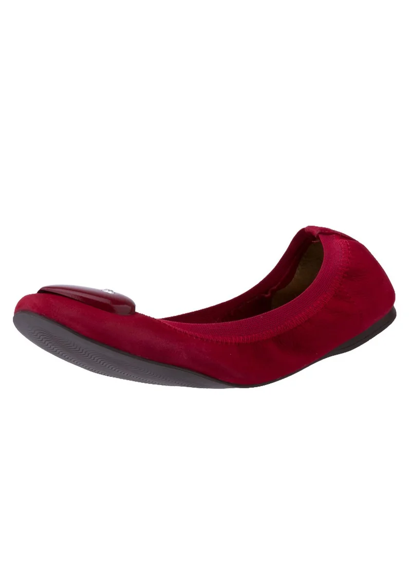 Via Uno Leather Ballerina Shoes