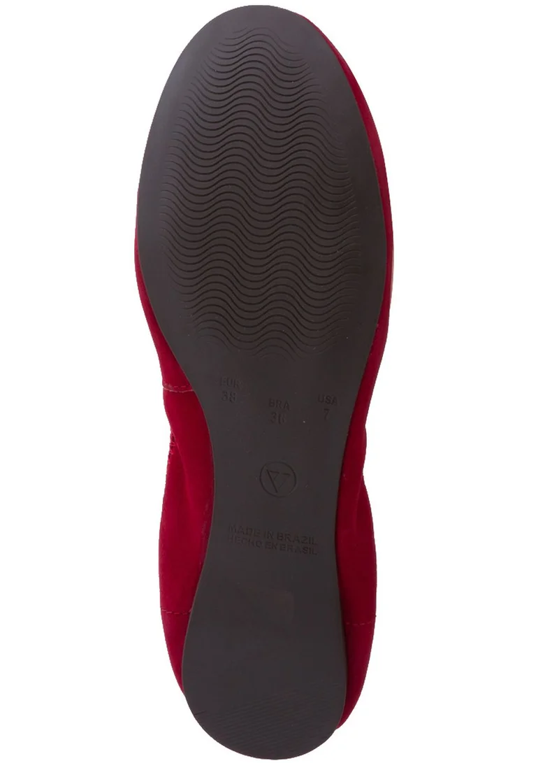 Via Uno Leather Ballerina Shoes