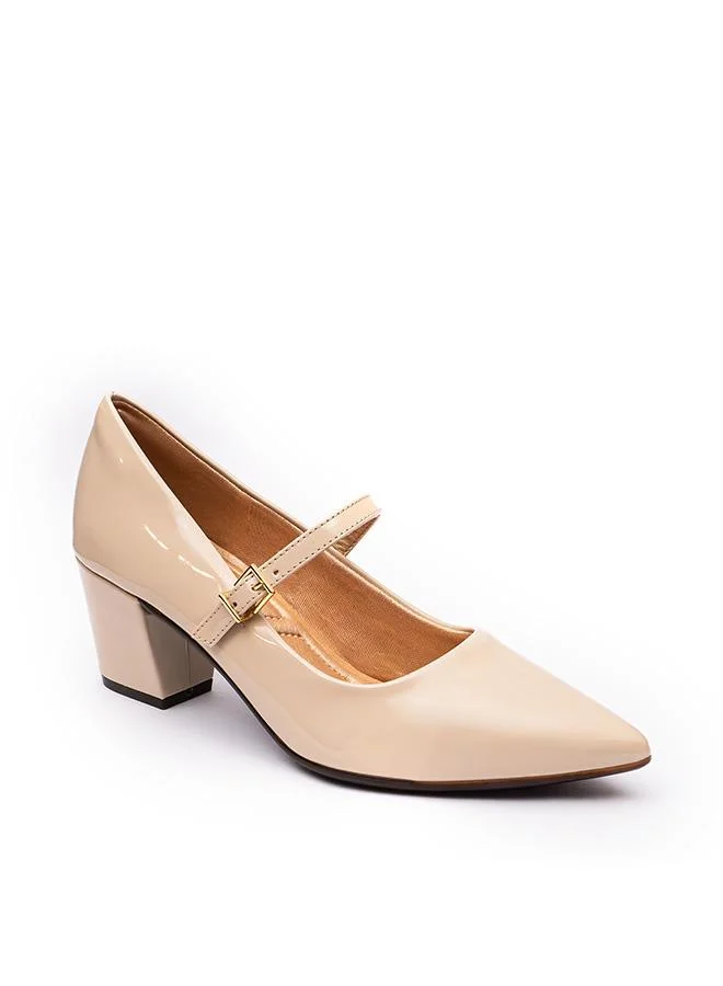 Fyor Glossy Buckle Strap Heel BLG 004