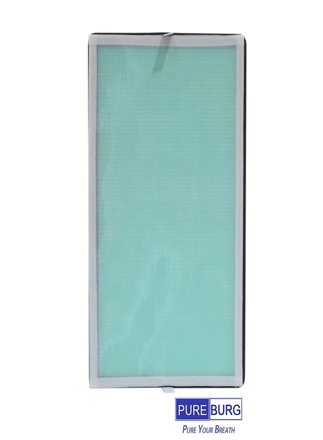 PUREBURG مجموعة فلاتر بديلة من بيوربيرغ متوافقة مع أجهزة تنقية الهواء إليكوميس P300 وستورباري C380، عبوة من قطعتين، فلتر H13 HEPA مع كربون نشط، ترشيح ثنائي المراحل بأربع مراحل - Image 4